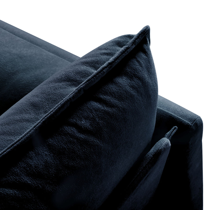 Modern Comfy Deep Seat Modular Sectional Sofa Cloud Couch With Ottoman