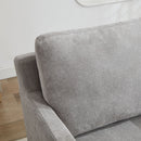 Upholstered Skirted Swivel Chair With Removable Back Cushion For Living Room