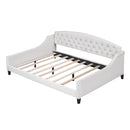 Modern Luxury Tufted Button Daybed, Full, Beige