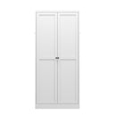 Metal Kitchen Pantry Cabinet With Adjustable Storage And 4 Heavy Duty Shelves - White