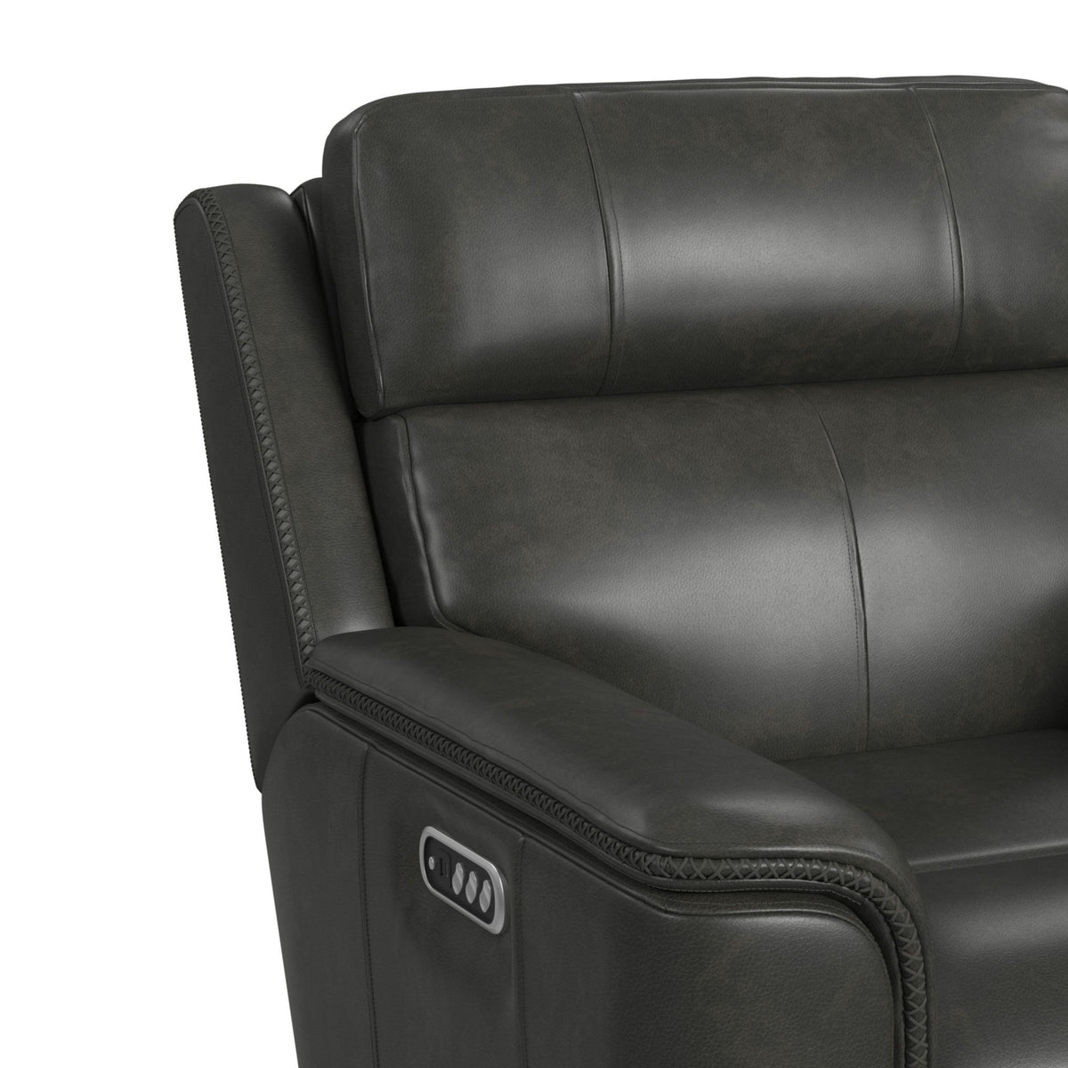 Mustang P3 Sofa With DDT, Wireless Chargerin in Dark Brown by Elements International, view 16