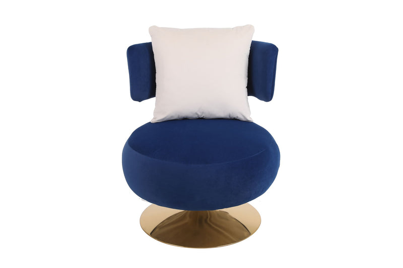 Swivel Accent Chair Armchair, Round Barrel Chair For Living Room Bedroom