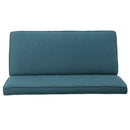 Contemporary Loveseat With Upholstered Fabric And Birch Wood Legs