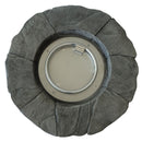 Contemporary Circular Fire Pit With 40, 000 Btu - Gray