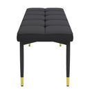 Multifunctional Shoe Bench With Faux Cushion - Black