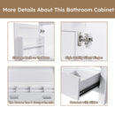 42" Bathroom Vanity Base With Doors And Drawer - White