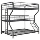 Furniture   Triple Bunk Bed, FULL/Twin/FULL, black