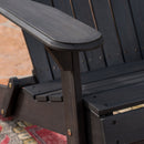 Outdoor Adirondack Rocking Loveseat With Hand Crafted Details