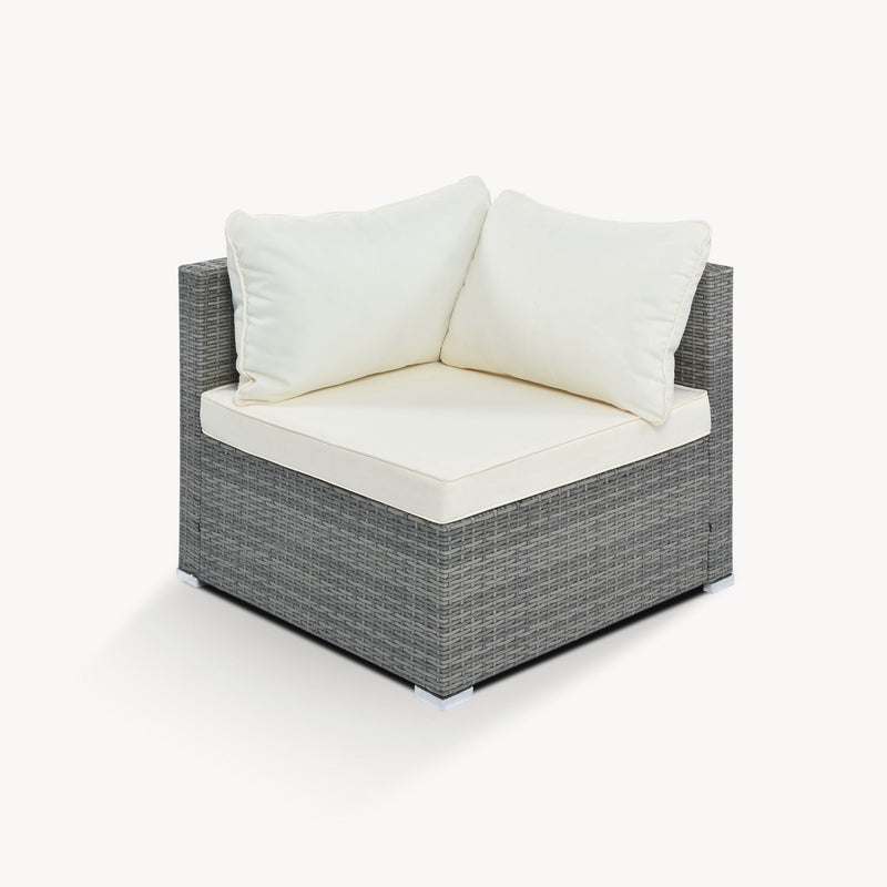 8 Pieces Outdoor Patio Furniture Conversation Wicker Sofa Set