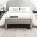 Modern Upholstered Large Bed End Bench With Storage