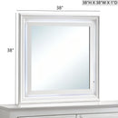 Verona - Mirror With Premium Low Distortion Glass - White