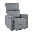360° Modern Small Rocking Swivel Recliner Chair With Side Pocket