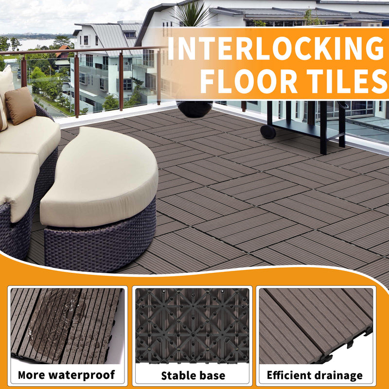 Composite Deck Tiles, Resist Rust, Water, Weather
