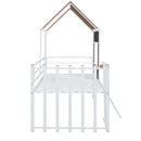 Loft Bed With Roof, Window, Guardrail, Ladder