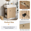 Modern Floating Bathroom Vanity With Ceramic Basin Perfect For Small Bathrooms