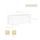 Flip Top Storage Bench With Metal Legs