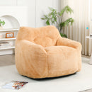 Beanbag Sofa Chair With Armrests Stuffed High Density Foam