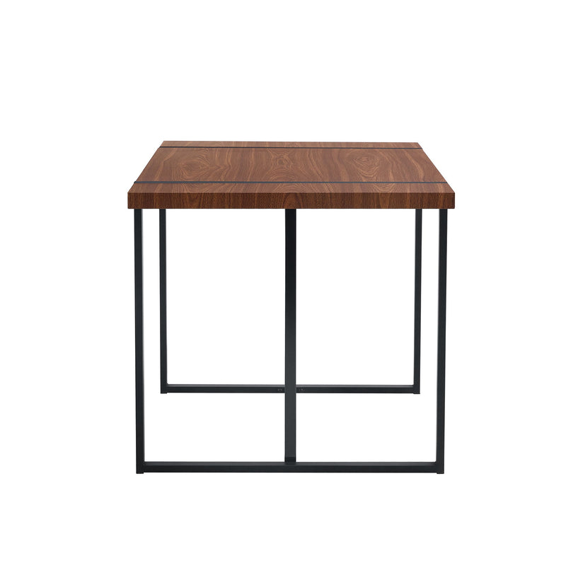 Industrial Rectangular Dining Table For 4 - 6 People