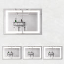 Medicine Cabinet With LED Vanity Mirror, Anti-Fog, Waterproof, Dimmable With Touch Switch