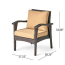 Honolulu - Club Chair (Set of 2) With Weather Resistant Wicker And Cushions - Brown / Tan