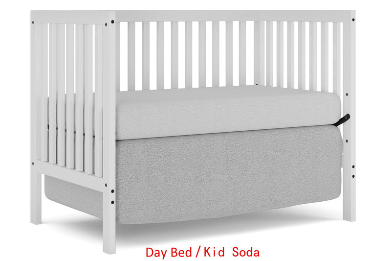 Crib 5 In 1 Convertible, Converts From Baby Crib To Toddler Bed, Fits Standard Full Size Crib Mattress