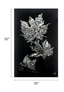 Talisha - 55" Wall Art With LED - Smoky Glass & Faux Crystal