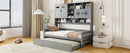 Daybed With All-In-One Cabinet And Shelf