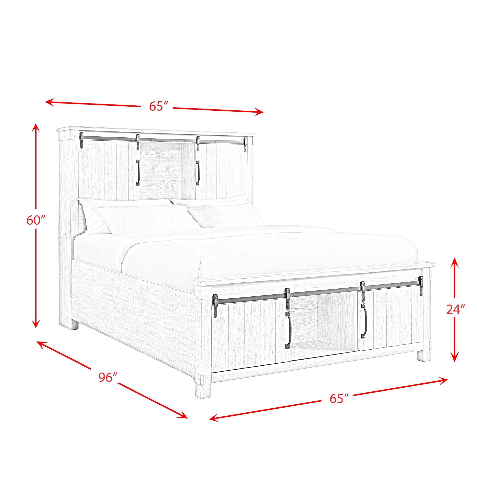 Scott - Platform Storage Bed