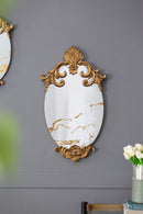 Decorative Oval Wall Mirror, Accent Mirror For Living Room, Entryway, Bedroom