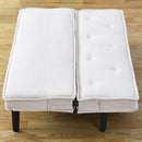 Versatile Corduroy Sofa Bed With Solid Wood Frame