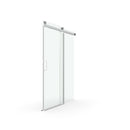 Frameless Soft-Closing Shower Door, 1/4" (6 Mm) Tempered Glass Single Sliding With Explosion Proof Coating