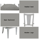 Katia - Arm Chair (Set of 2) - Light Gray Linen & Weathered White