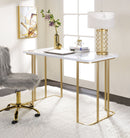 Estie - Writing Desk - White / Gold