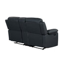 Blanche - Console Reclining Loveseat With LED Lights And Speakers