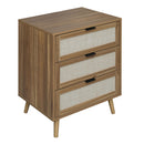 3 Drawer Cabinet, Suitable For Bedroom, Living Room, Study - Walnut