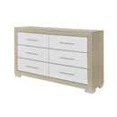Elsa - 2 Toned And Dresser With Bar Handle And Construction