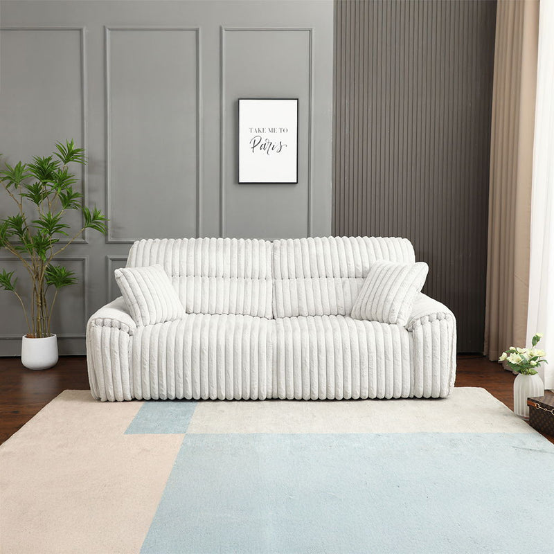 Jaya - Power Motion Sofa With Sleeper & USB Port - Mondo Grey Corduroy