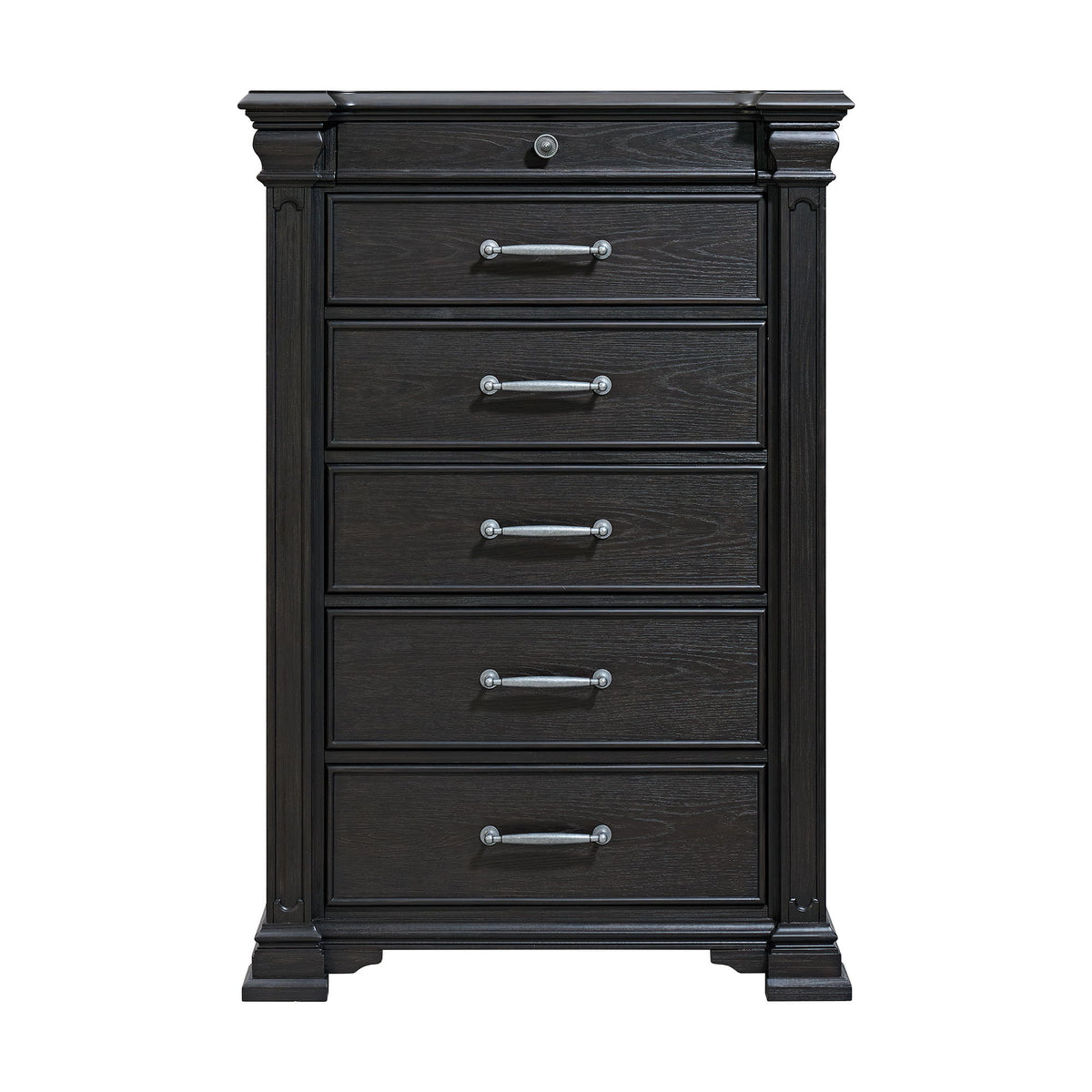 Kings Court 6-Drawer Chest in Black by Elements International, view 18