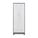 Metal Storage Cabinets, Cleaning Tool Cabinet With Locking Door, Tall Broom Tool Organizer And Storage, Large Storage Cabinet For Kitchen
