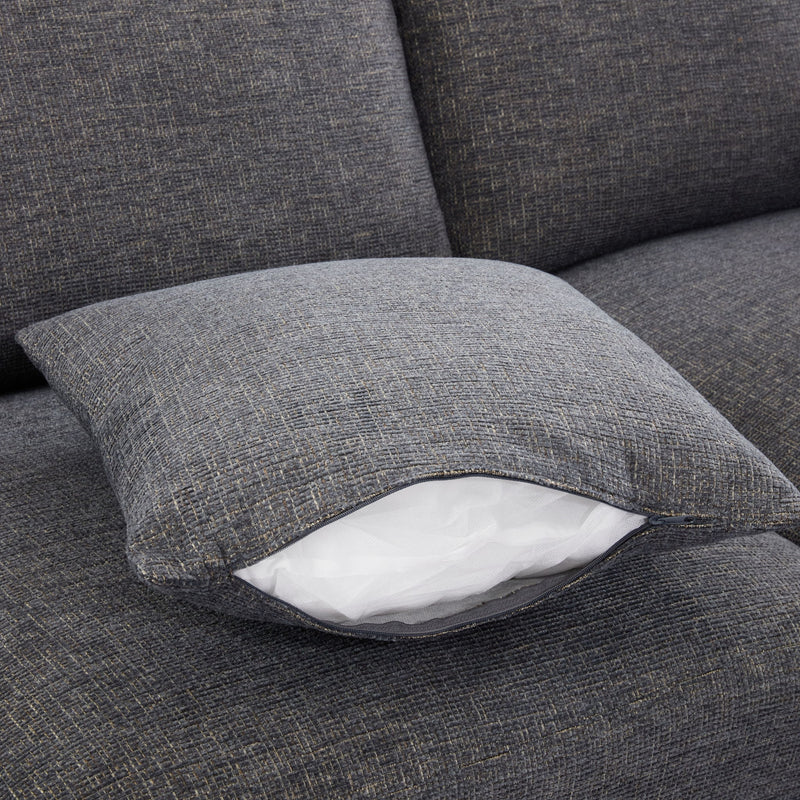 Sectional Sofa Modular U-Shaped With Ottoman & USB Ports