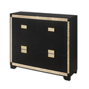 Lively - Dresser With Glitter Detail And Thick Bar Handle Hardware - Black