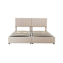 Upholstered Platform Bed With A Hydraulic Storage System