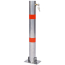 Parking Bollard Pole Barrier With Lock For Car Parking Protection