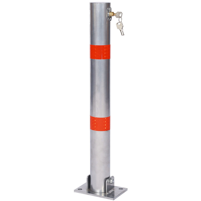 Parking Bollard Pole Barrier With Lock For Car Parking Protection