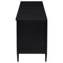 Amherst - 70" 2-Door Metal TV Stand Media Console - Black