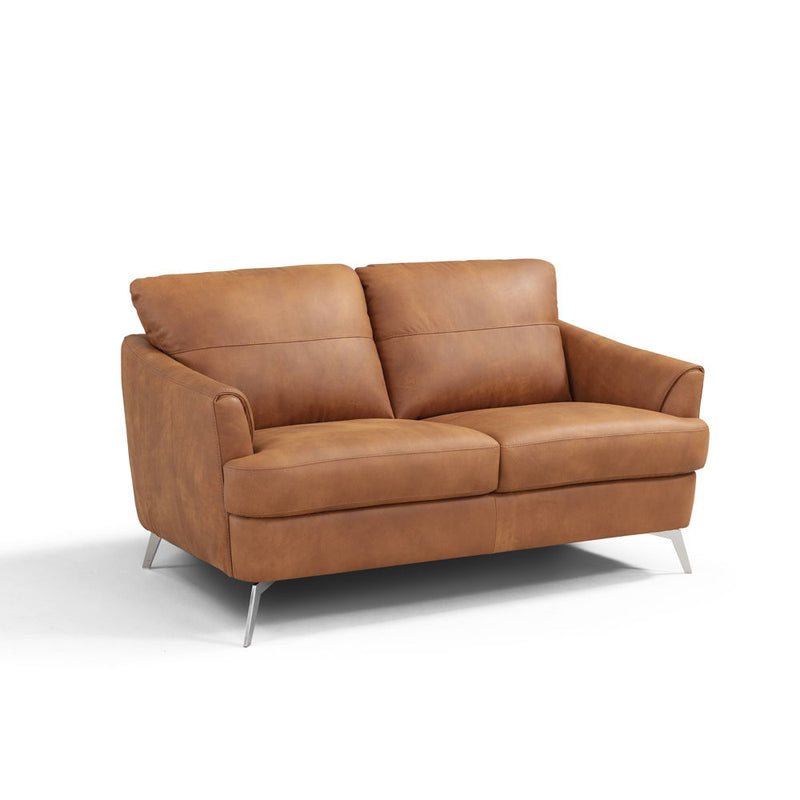 Safi - Loveseat - CapPUchino Leather - Atlantic Fine Furniture Inc