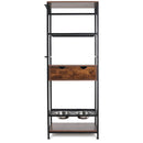 Dog Feeding Station, 3 Height Adjustable Raised Dog Bowls, Dog Feeder Station For Large Medium Dogs Cats, Dog Storage With Shelves - Black / Dark Brown