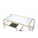 Astrid - Coffee Table - Gold & Mirror - Atlantic Fine Furniture Inc