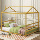 Metal House Shape Platform Bed