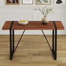 Industrial Rectangular Dining Table For 4 - 6 People